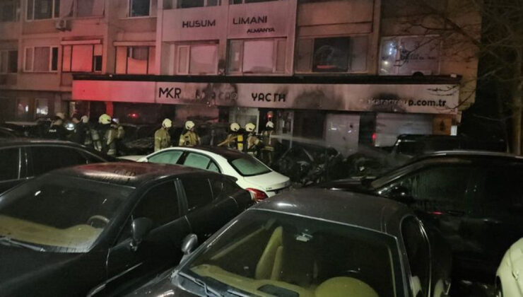 Beşiktaş’ta Araç Kiralama Şirketi Önünde Yangın: 15 Araç Hasar Gördü, Kundaklama Şüphesi