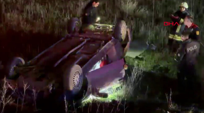 Çorum’da Takla Atan Otomobilden Kaçanlar Aranıyor: Akkent Caddesi’ndeki Gizemli Kaza