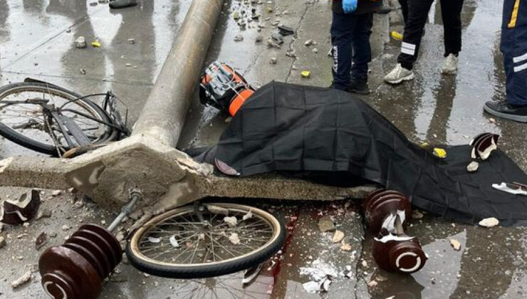Aydın’da Feci Kaza: Beton Direğin Altında Kalan Bisiklet Sürücüsü Hayatını Kaybetti