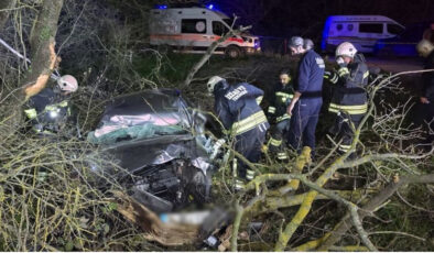 Tekirdağ’da Feci Kaza: Otomobil Devrildi, Sürücü Hayatını Kaybetti