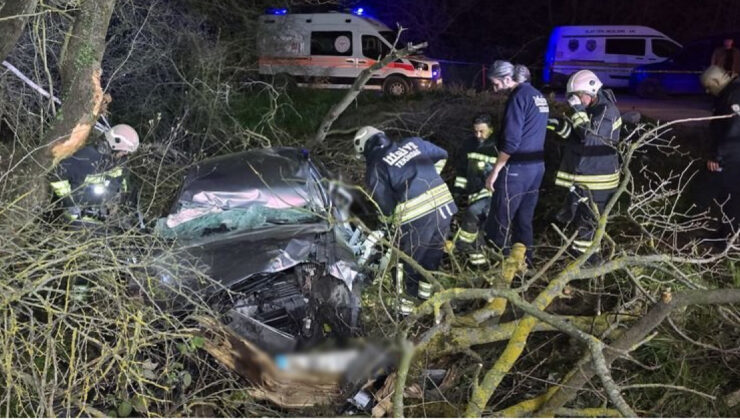 Tekirdağ’da Feci Kaza: Otomobil Devrildi, Sürücü Hayatını Kaybetti
