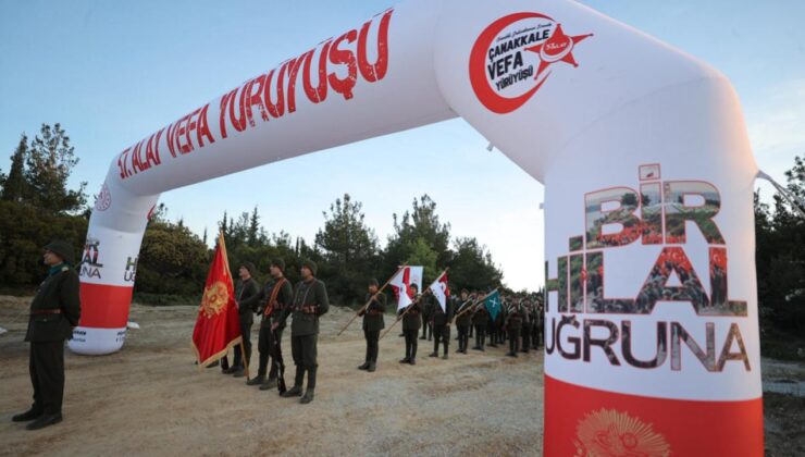 Gelibolu’da ’57. Alay Vefa Yürüyüşü’ Şehitleri Anmak İçin Başladı: Gençlik Tarihle Buluştu