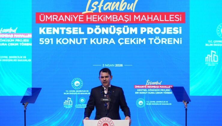 Bakan Kurum’dan Ümraniye’de Kentsel Dönüşüm Vurgusu: ‘Huzuru Geri Getiriyoruz’