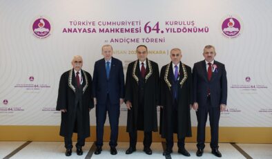 Cumhurbaşkanı Erdoğan, Anayasa Mahkemesi’nin Kuruluş Yıl Dönümü Töreninde ve Yeni Üye Şaban Kazdal’ın Yemin Töreninde Yer Aldı