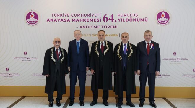 Cumhurbaşkanı Erdoğan, Anayasa Mahkemesi’nin Kuruluş Yıl Dönümü Töreninde ve Yeni Üye Şaban Kazdal’ın Yemin Töreninde Yer Aldı