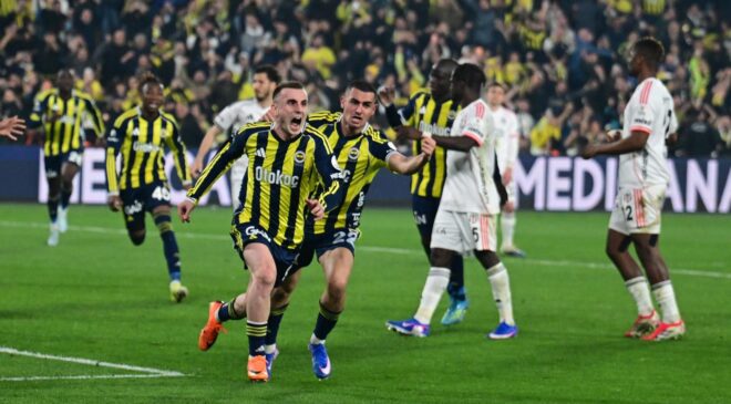 Fenerbahçe, Beşiktaş’ı Derbide Mağlup Ederek Şampiyonluk Yarışında Avantaj Elde Etti
