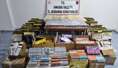 Ankara’da Kaçakçılığa Geçit Yok: Tır Operasyonunda Binlerce Kaçak Ürün Ele Geçirildi