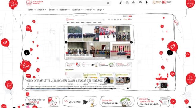 MEB’in Resmi Sitesi 23 Nisan Coşkusuyla Yeniden Tasarlandı: Çocuklara Özel Dijital Deneyim
