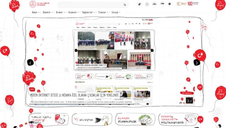 MEB’in Resmi Sitesi 23 Nisan Coşkusuyla Yeniden Tasarlandı: Çocuklara Özel Dijital Deneyim