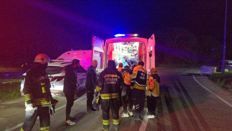 Tekirdağ’da Feci Kaza: Direksiyon Hakimiyetini Kaybeden Sürücü Hayatını Kaybetti, 3 Yaralı