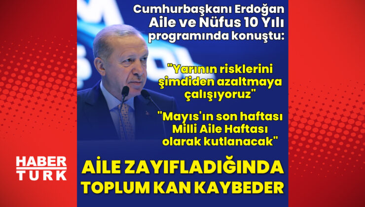 Cumhurbaşkanı Erdoğan: Geleceğin Risklerine Karşı Önlemler Alıyoruz